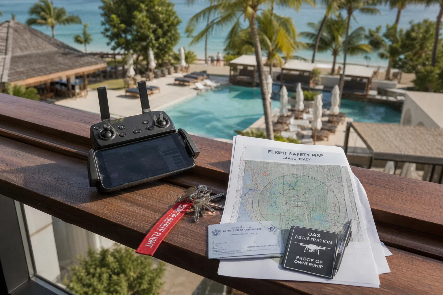 Hotel drone shoot prep: airspace and gear checklist