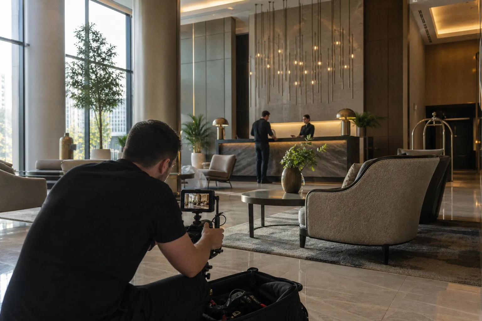 Hotel video color grading: from raw footage to luxury tones