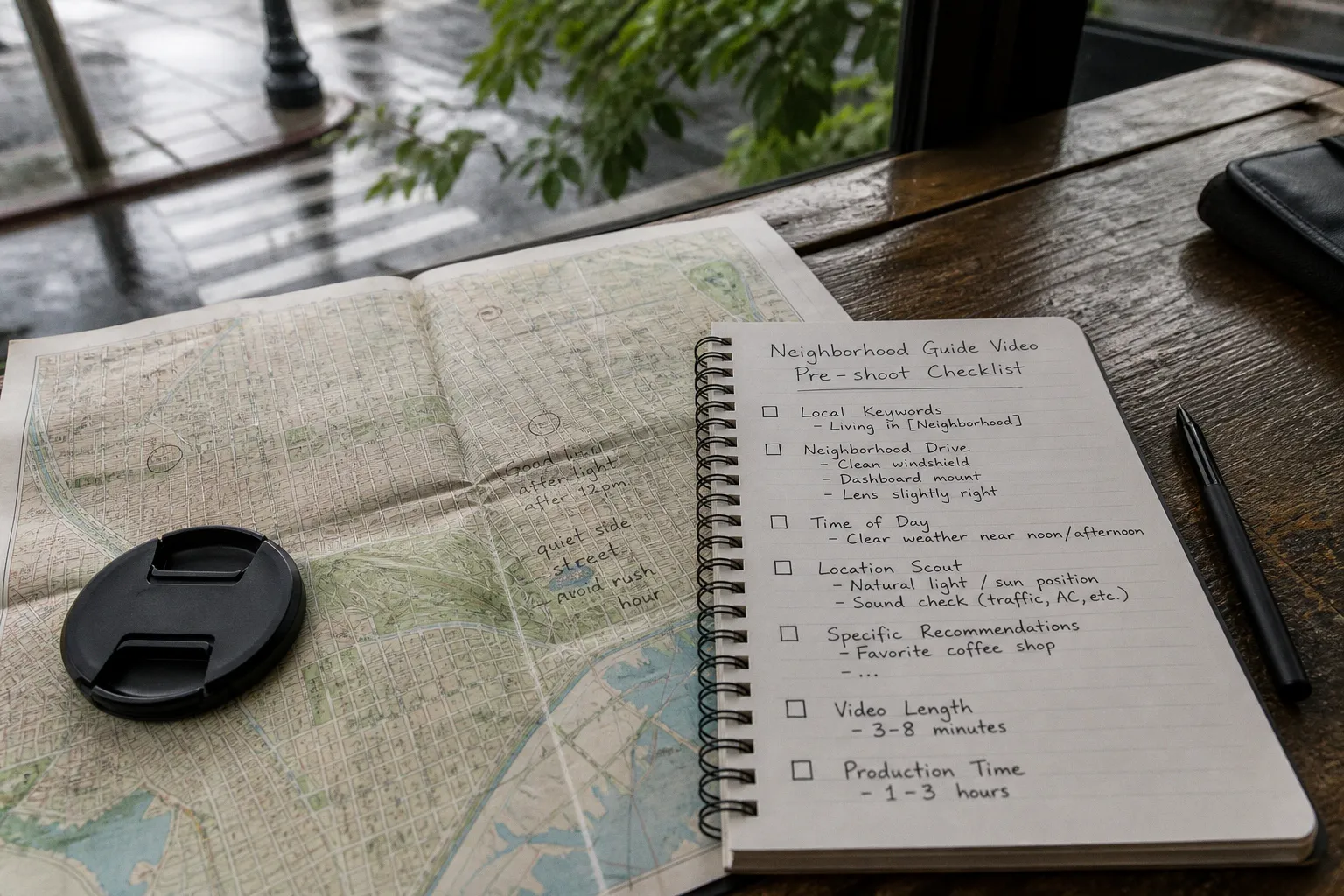 Neighborhood travel guide videos: a pre-shoot checklist