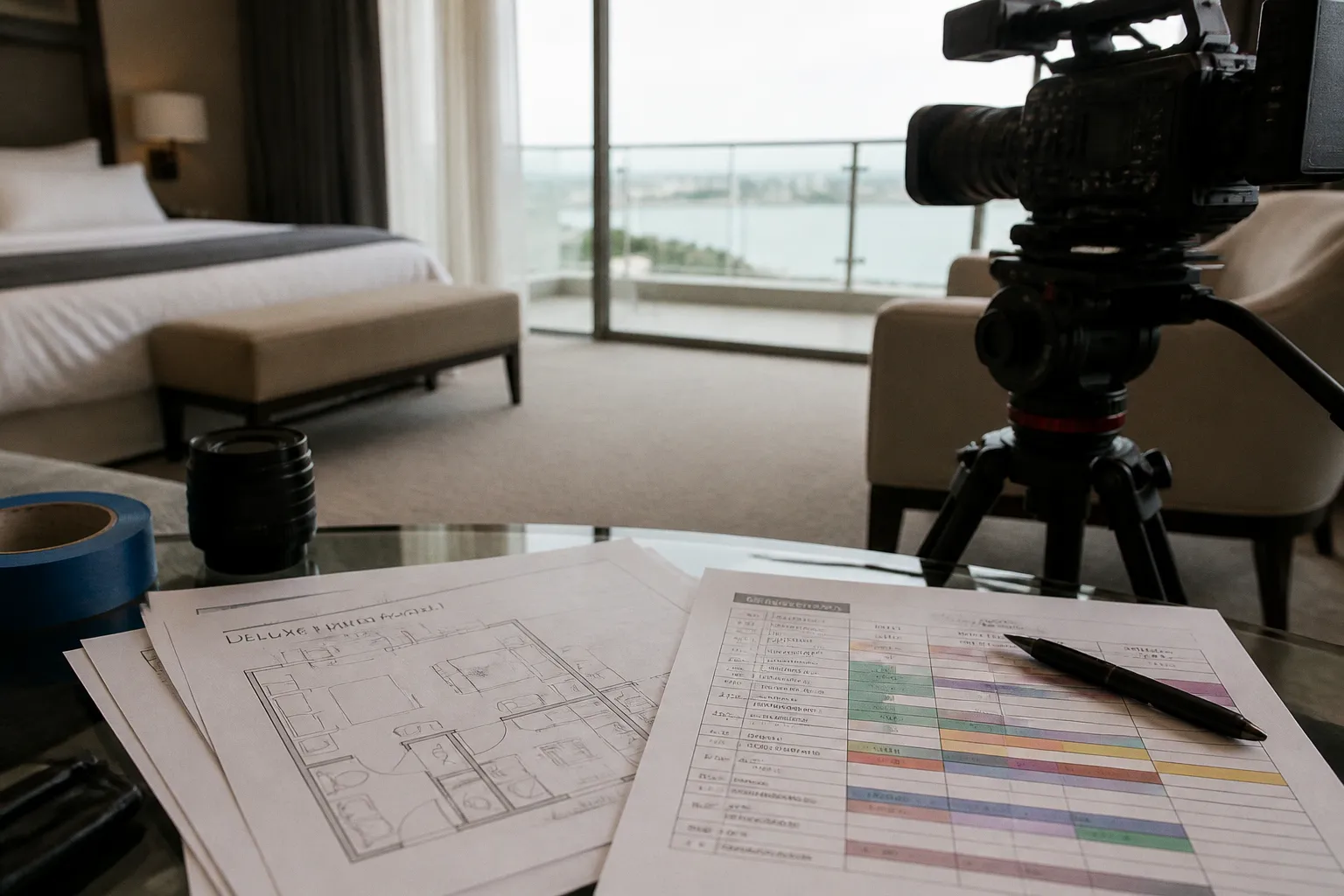 Pre-production checklist for hotel video campaigns